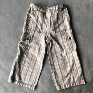 Roots ~ Plaid Cargo Pants ~ Boys Size 2T